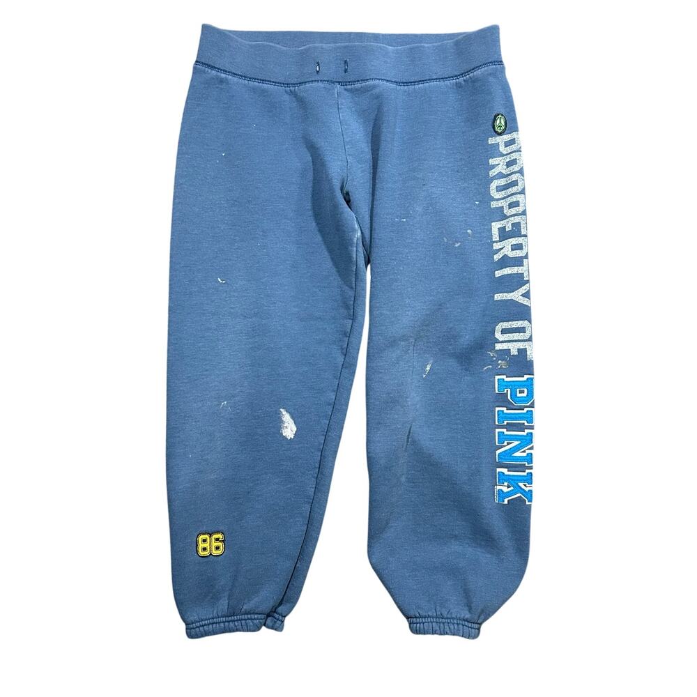 Y2K Victoria’s Secret PINK Sweat Pants Womens Medium Property Of PINK Painters
